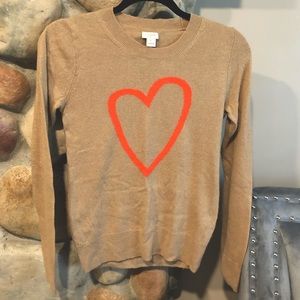 J.Crew Heart Sweater